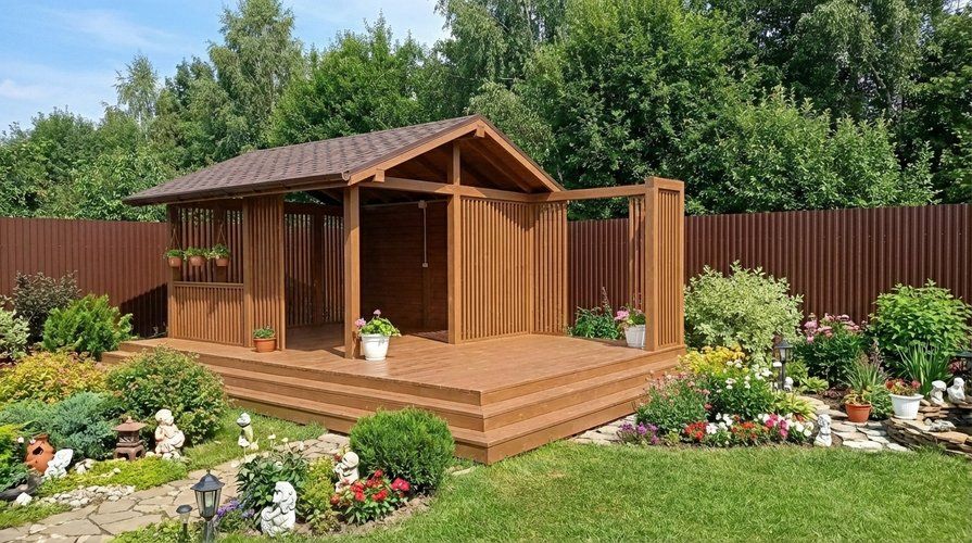 Прямоугольная беседка ОКТАДЭР