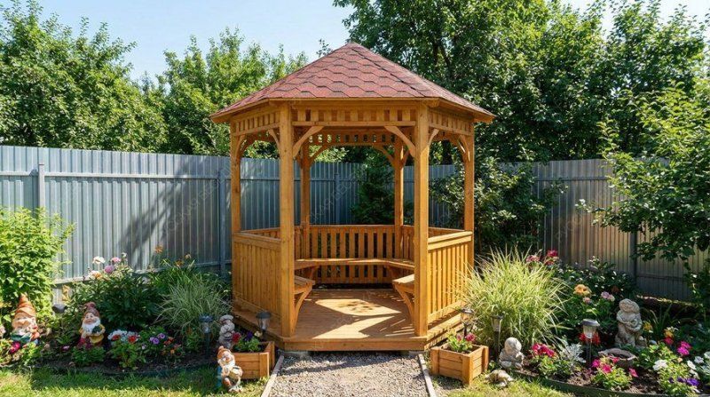 Шестигранная беседка СОТА