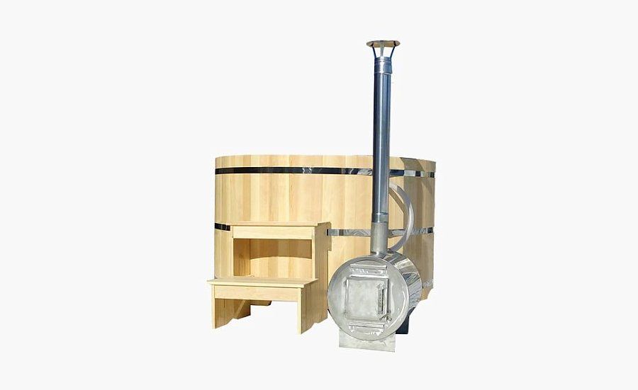 Фурако овальная с внутренней печью Kupel6 кедр 1.6х1.2х1.2