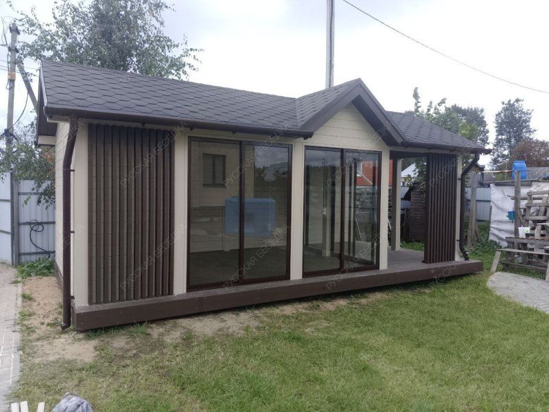 Закрытая беседка ШАЛЕ 2А 3,5х7,3