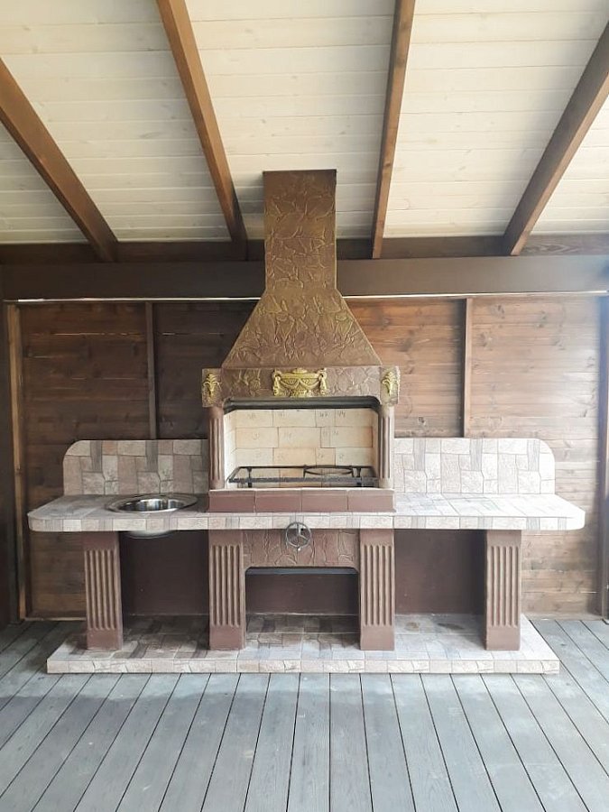 Печь № 16 — Печь барбекю с двумя рабочими столами (или мойкой)