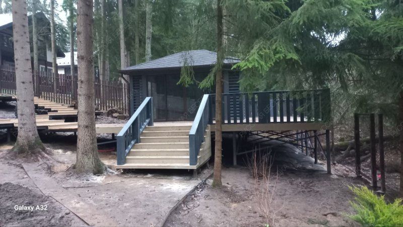 Застекленная беседка БАЛТИКА 4х5 с террасой