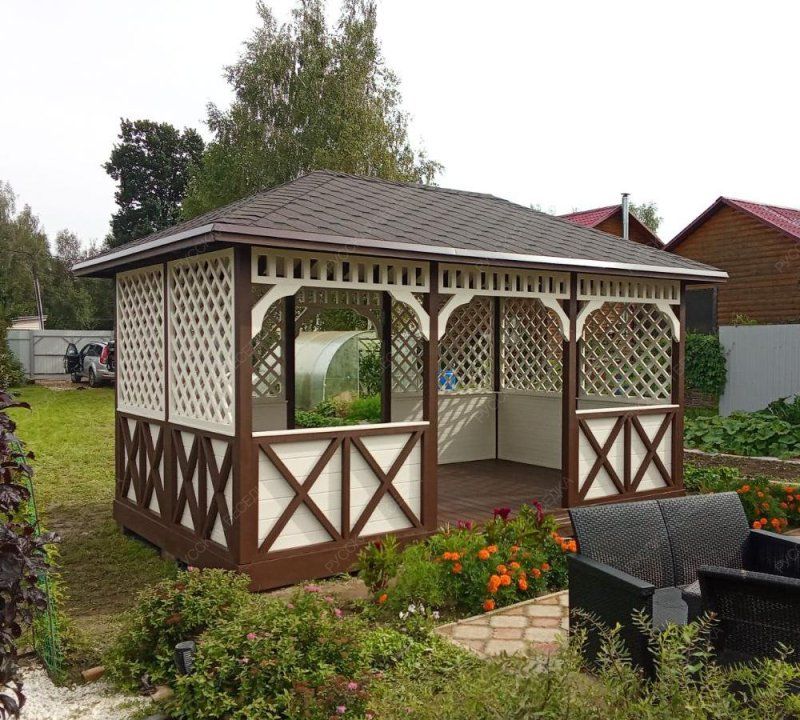 Прямоугольная беседка Малая Калифорния 2